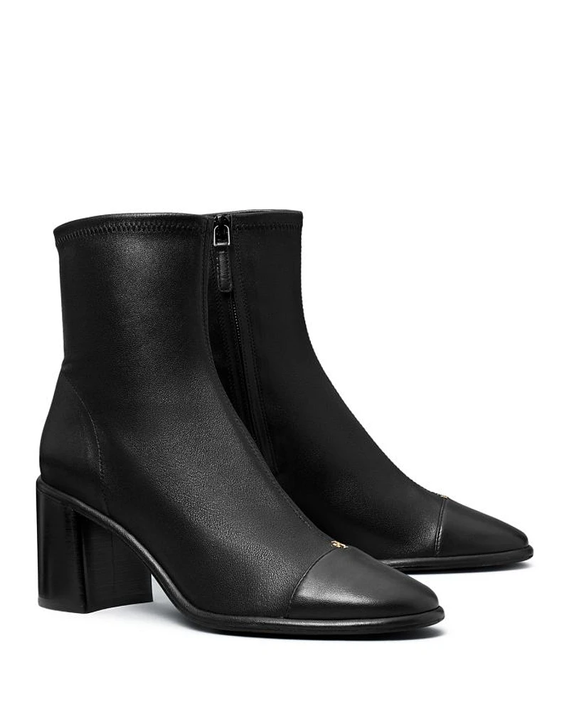 Women's Cap Toe Ankle Boots