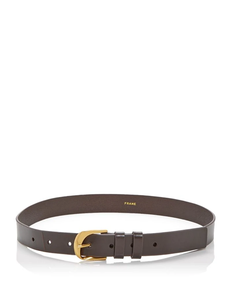 Women's Twist Buckle Leather Belt