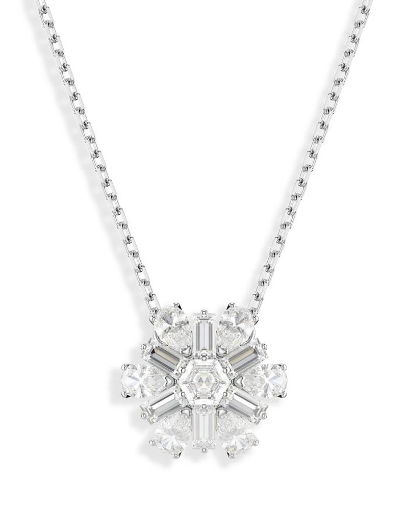 Idyllia Snowflake Pendant Necklace, 14.87"
