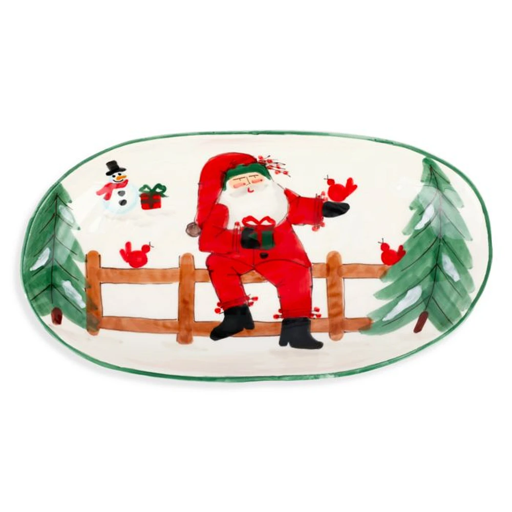 Old St. Nick Shallow Oval Bowl