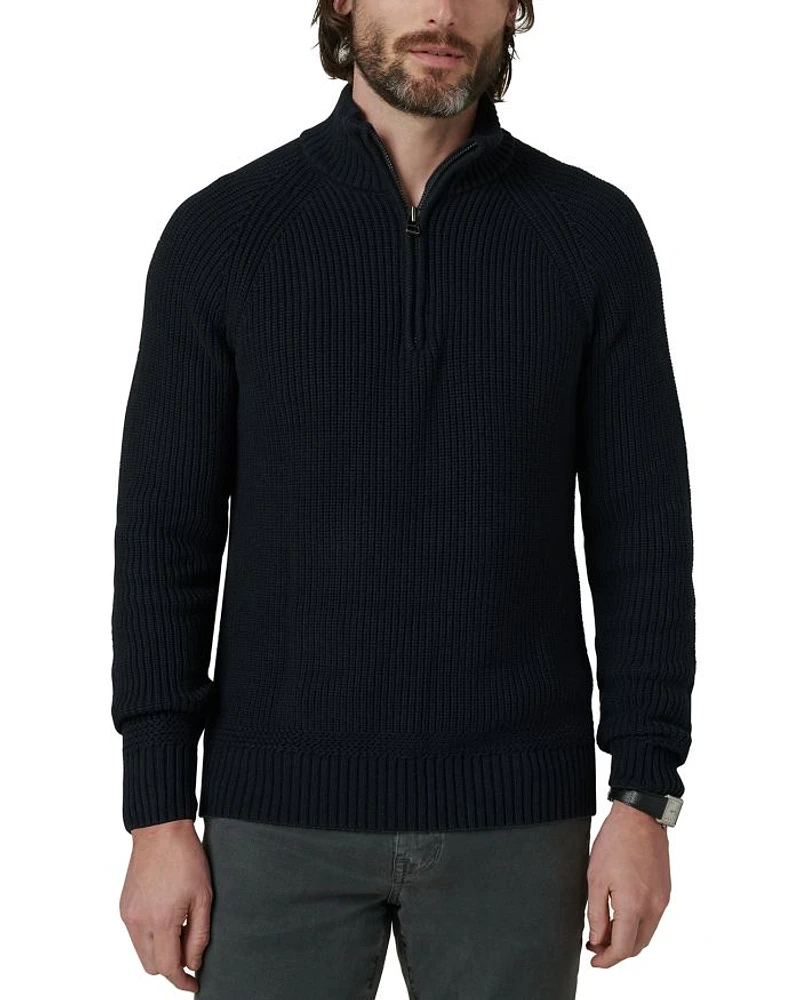 Archie Regular Fit Quarter Zip Sweater