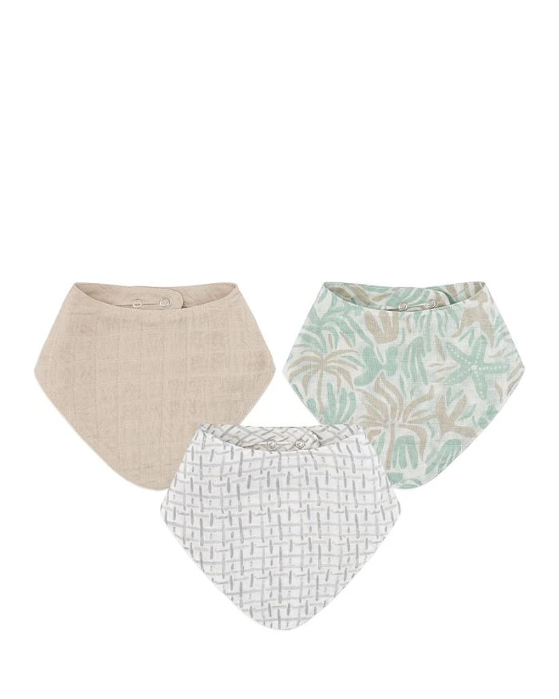 Cove Beach Life Muslin Bibs, 3 Pack - Ages 0-3