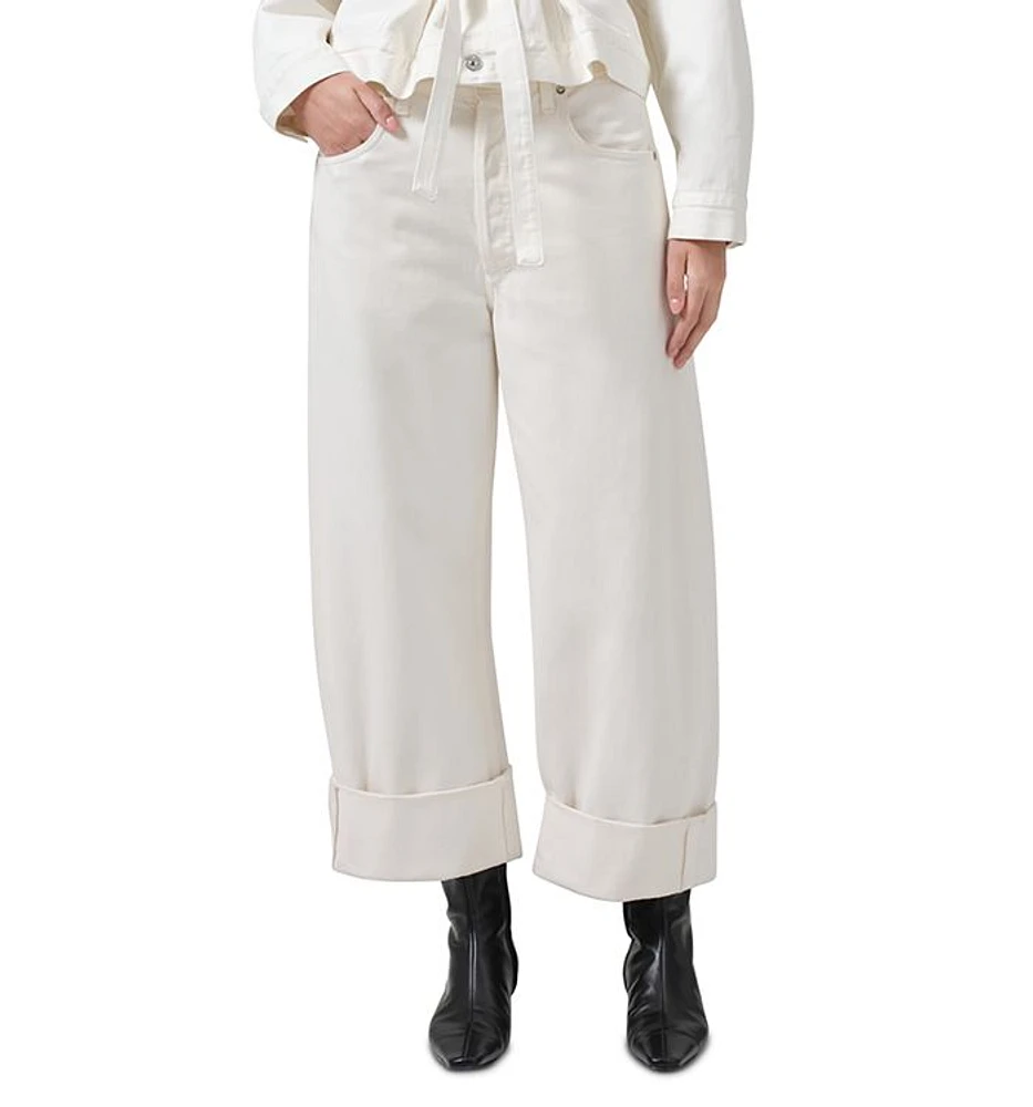 Ayla High Rise Baggy Wide Leg Jeans Pashmina