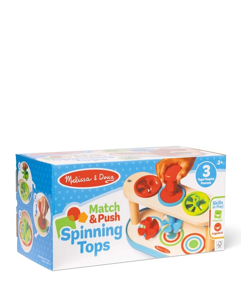 Match & Push Spinning Tops - Ages 2+