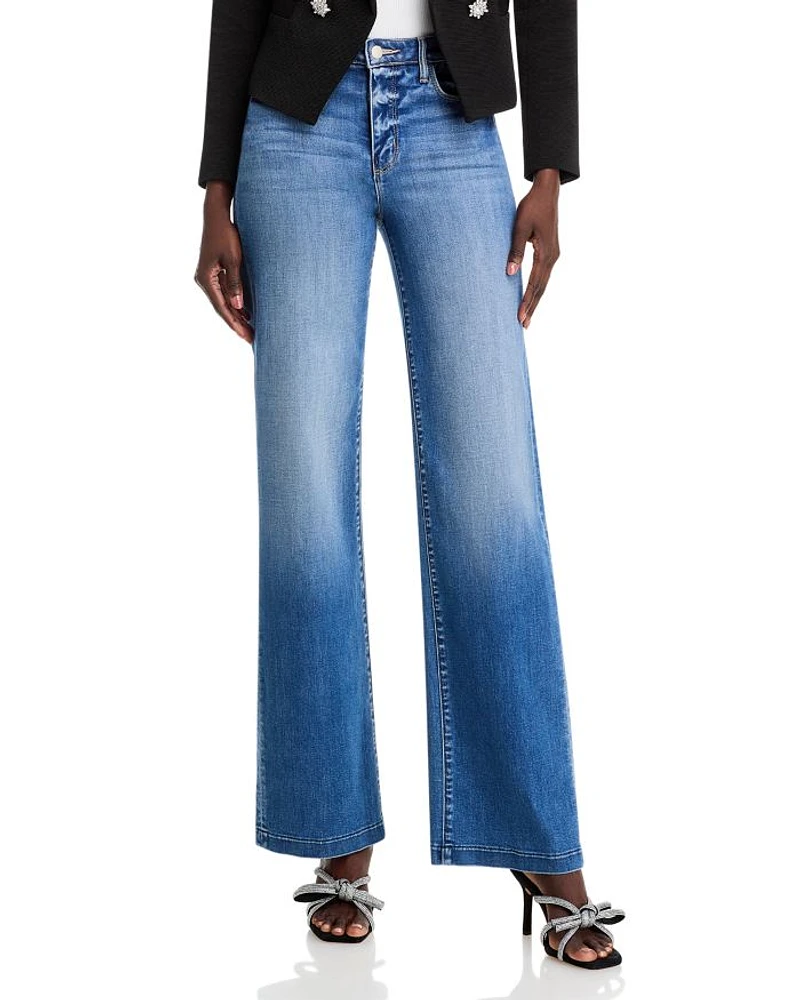 Clayton High Rise Wide Leg Jeans Hampton