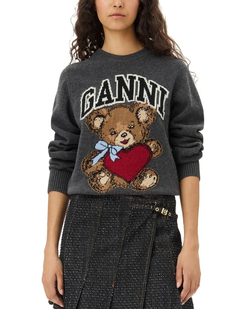 Graphic Bear Pullover Sweater