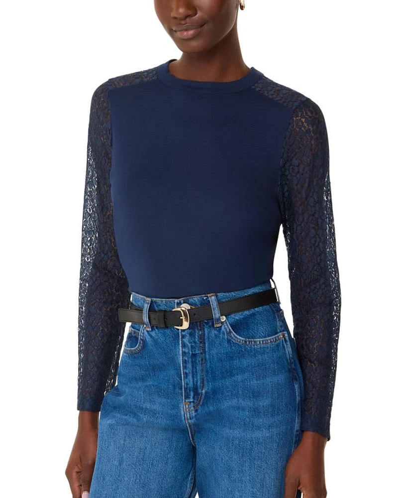 Lace Sleeve Top