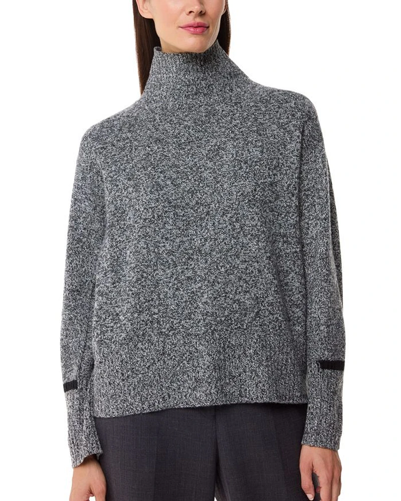Wool Fleck Funnel Neck Sweater