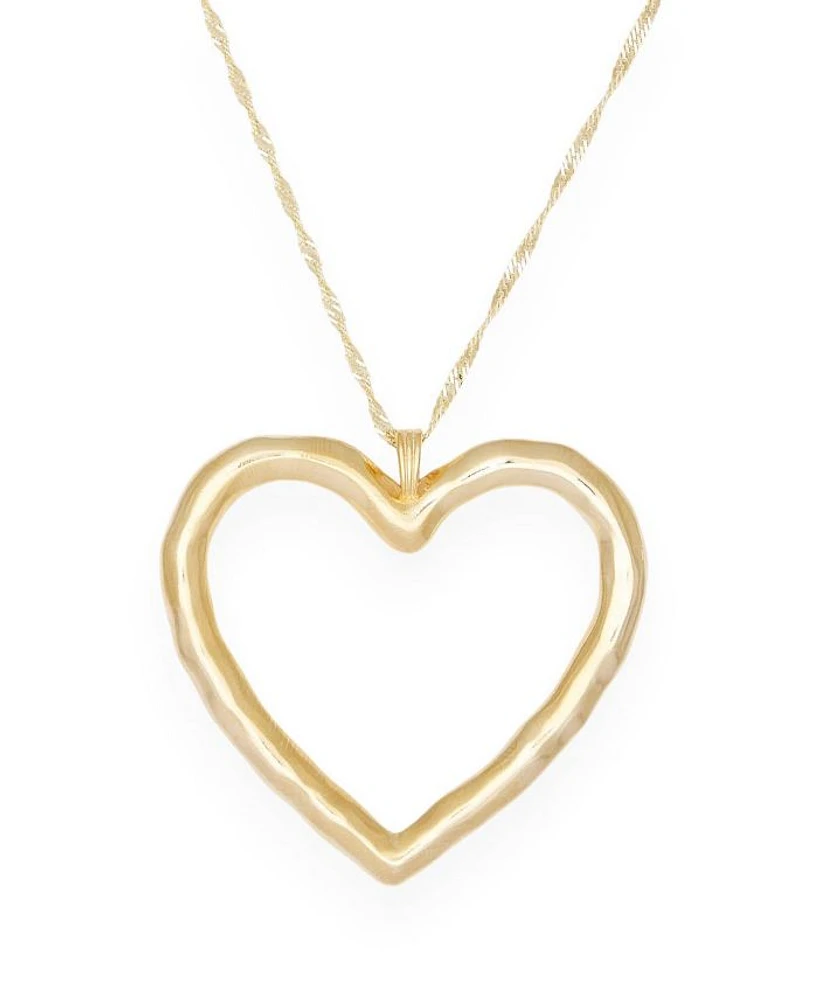 Lulu Heart Choker Sterling Silver