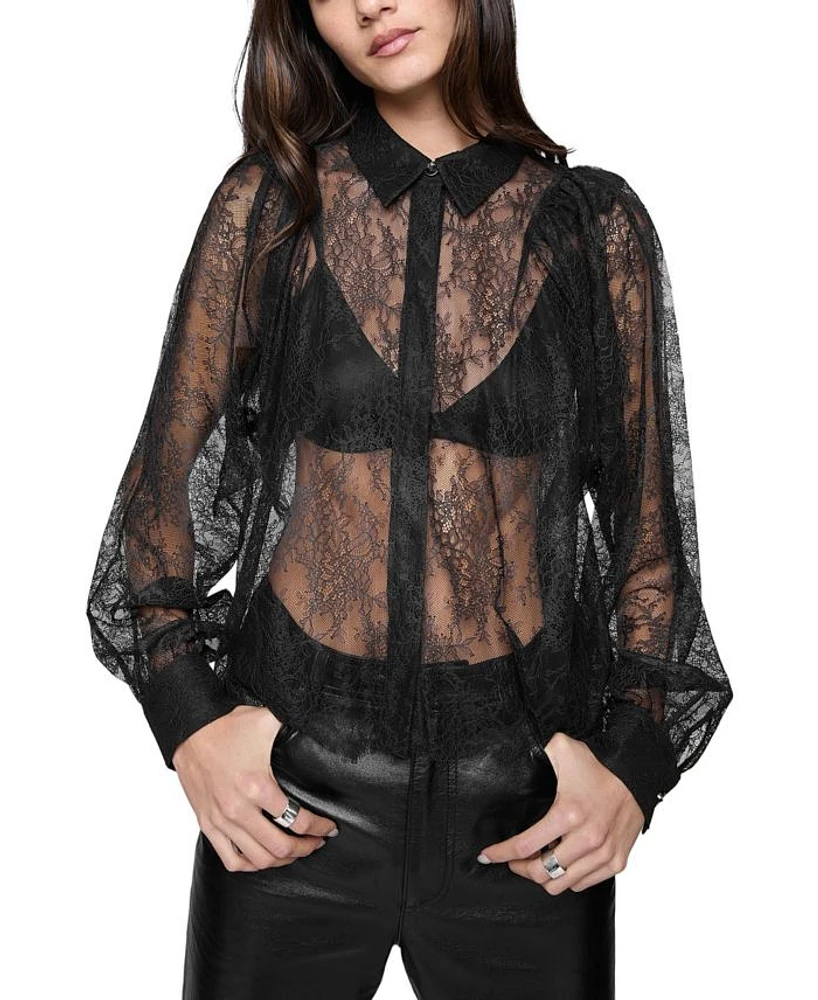 Cleo Lace Sleeve Shirt