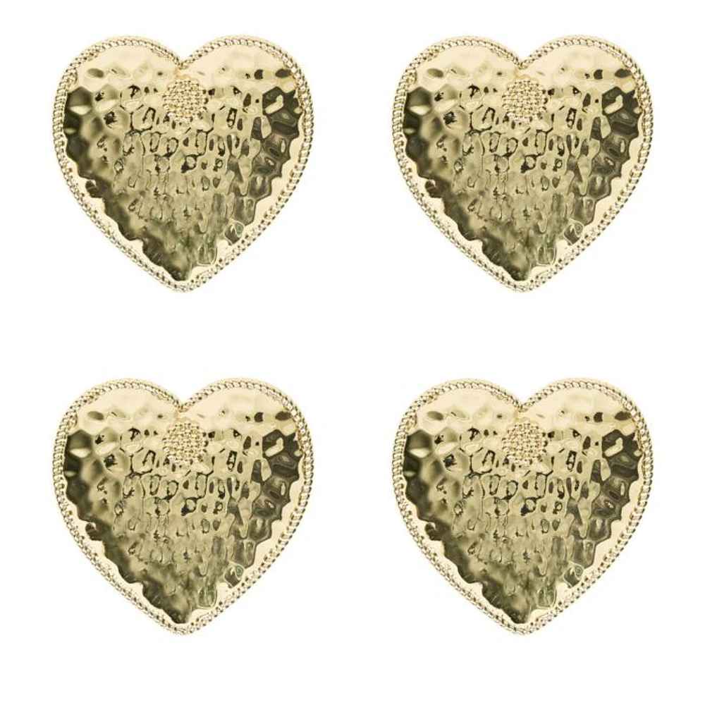 Heart Napkin Rings, Set of 4