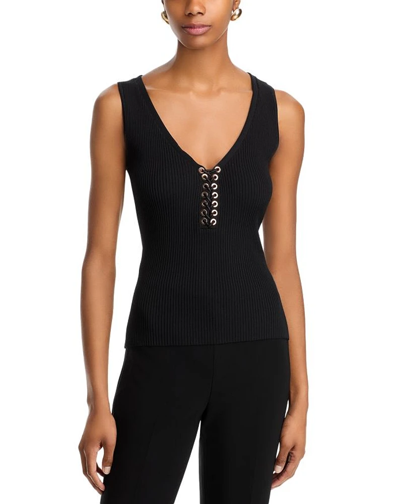 Pacey V Neck Sleeveless Sweater