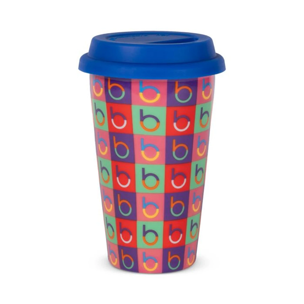 Bloomingdale's Ceramic Travel Mug with Silicone Lid - Exclusive