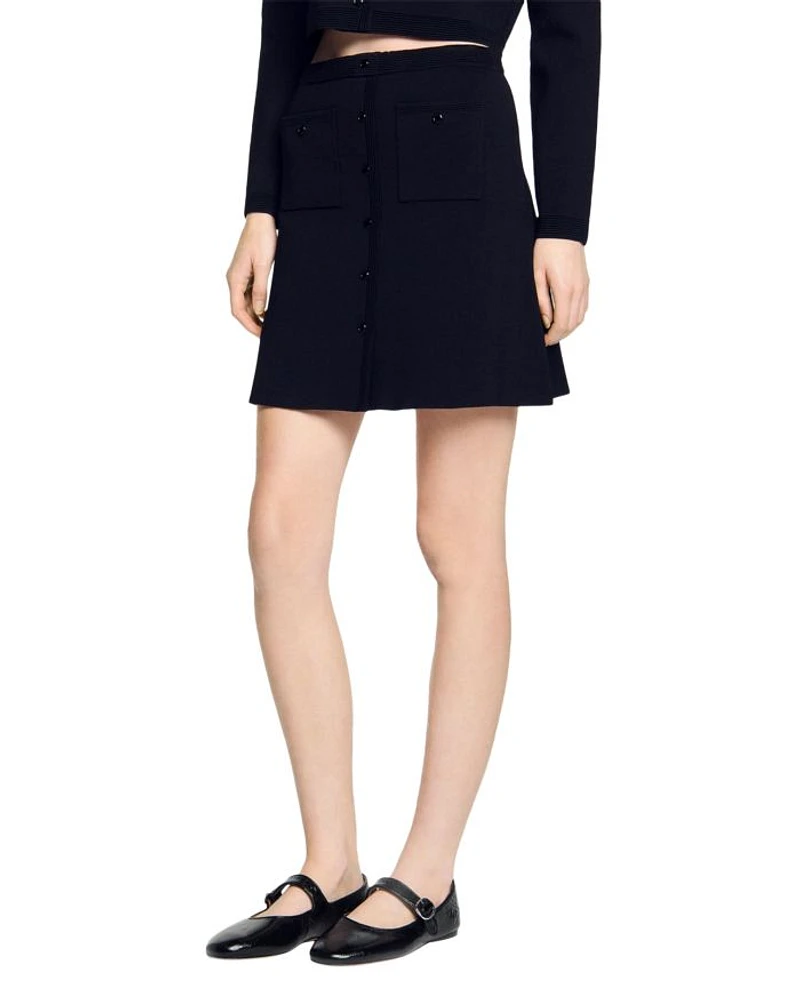 Short Knit Skirt