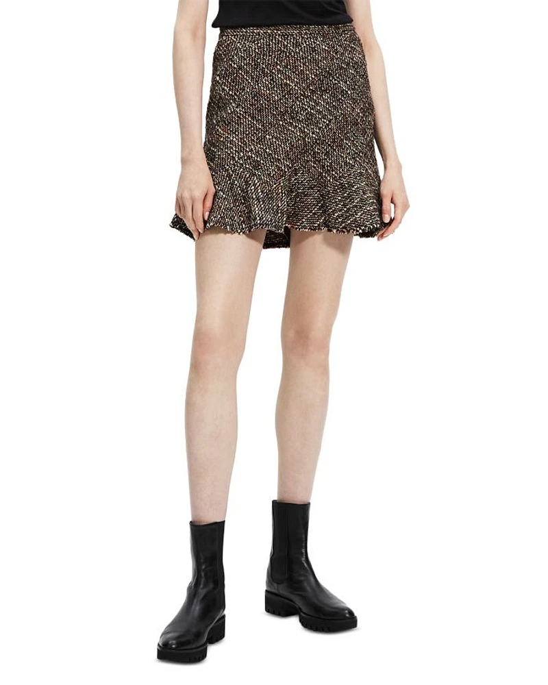 Diagonal Mini Skirt