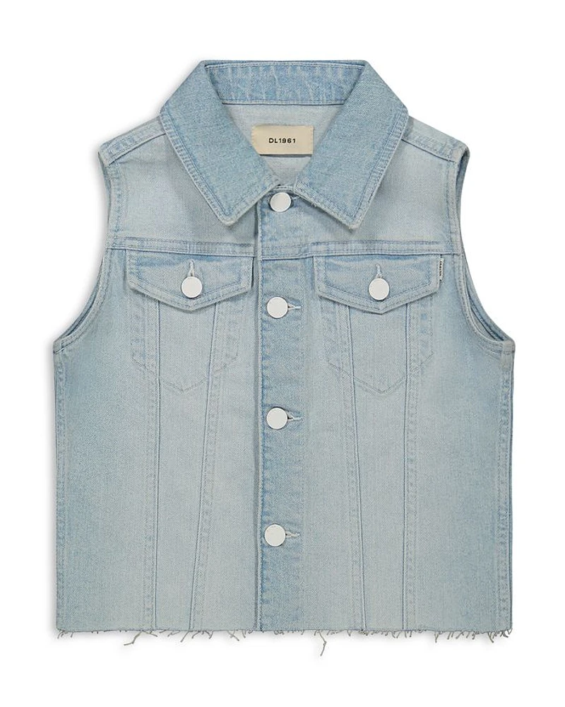 Girls' Manning Distressed Denim Vest - Big Kid