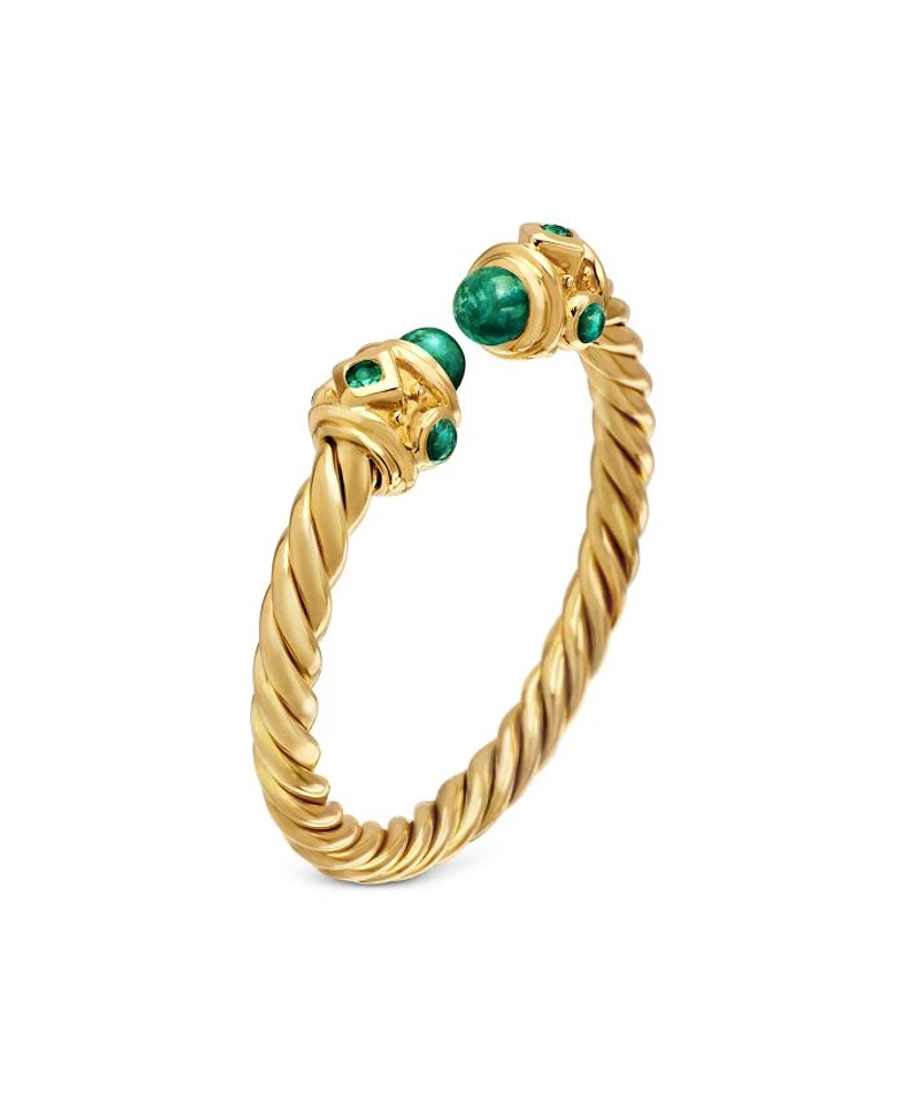 18K Yellow Gold Renaissance Emerald Ring
