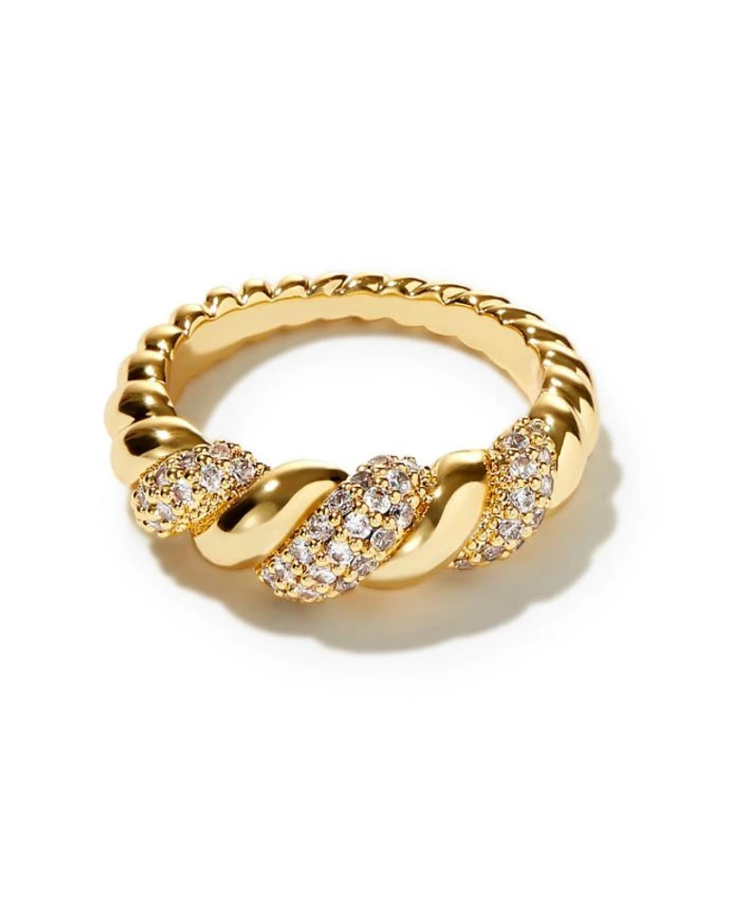 Rope Pave Ring