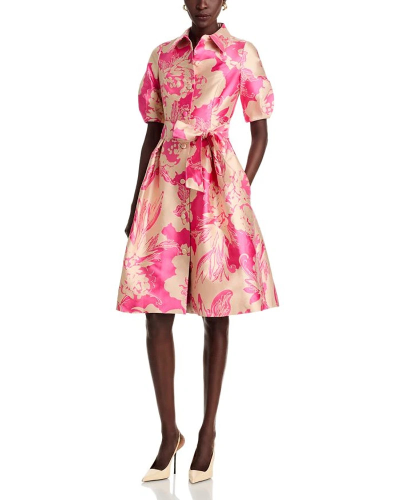 Floral Embossed Dress