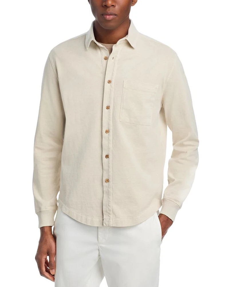 Caza Knit Button Front Shirt