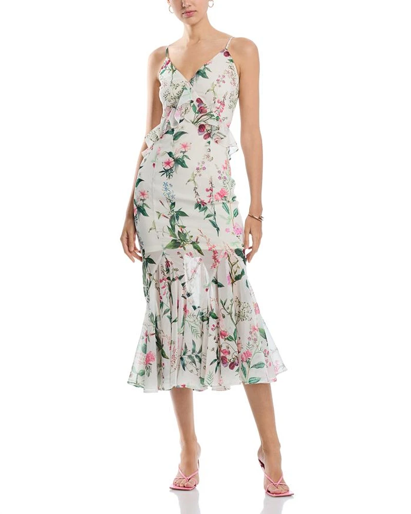 Ruffled Midi Dress
