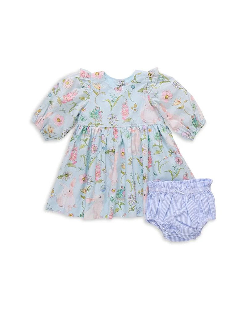 Girls' Brooke Botanical Bunnies Dress Set - Baby