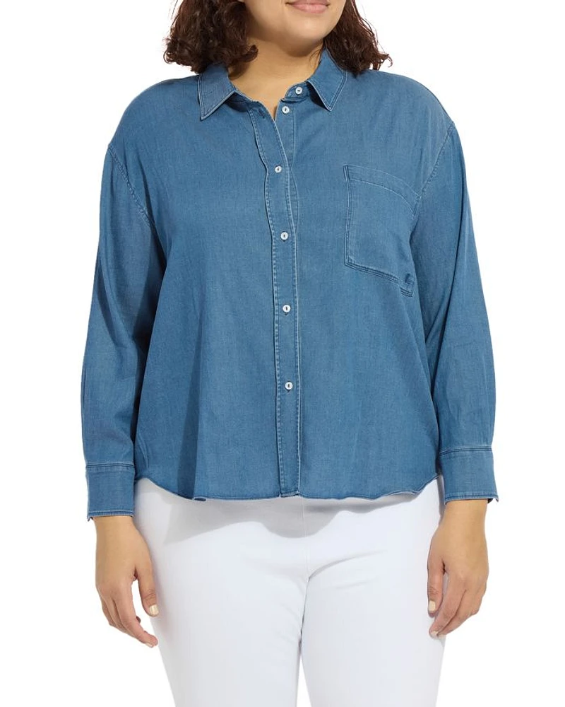 Bay Crop Chambray Shirt