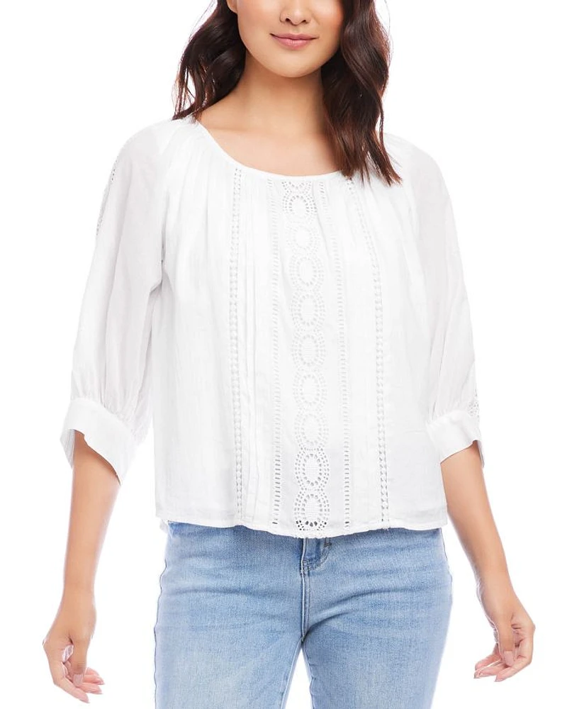 Lace Inset Blouse
