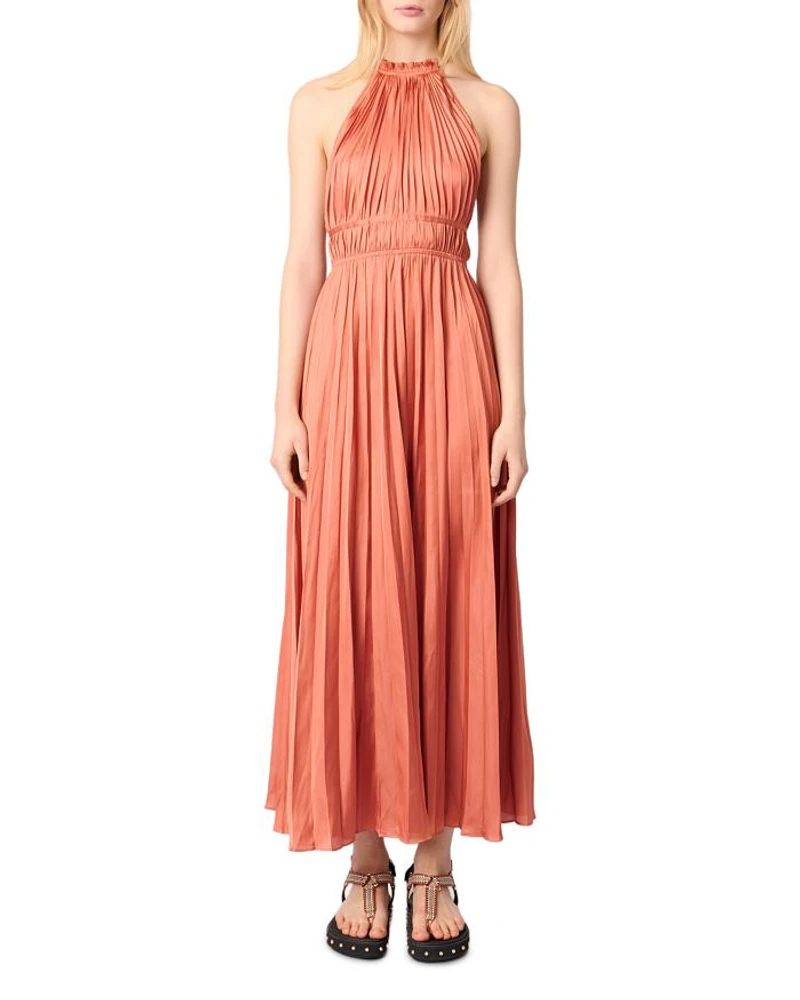 Pleated Maxi Dress
