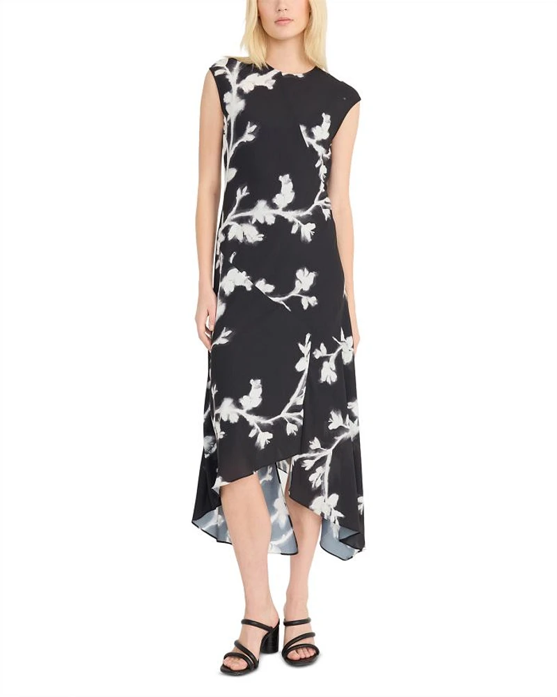 Illuminated Floral High Low Dress