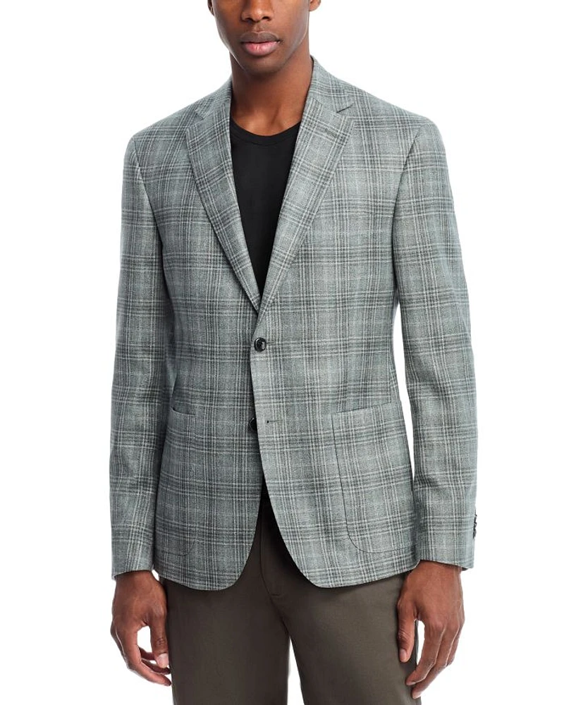 Plaid Regular Fit Unstructured Sport Coat - Exclusive