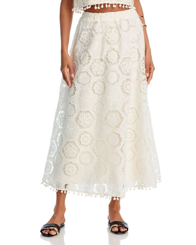Square Crochet Maxi Skirt - Exclusive