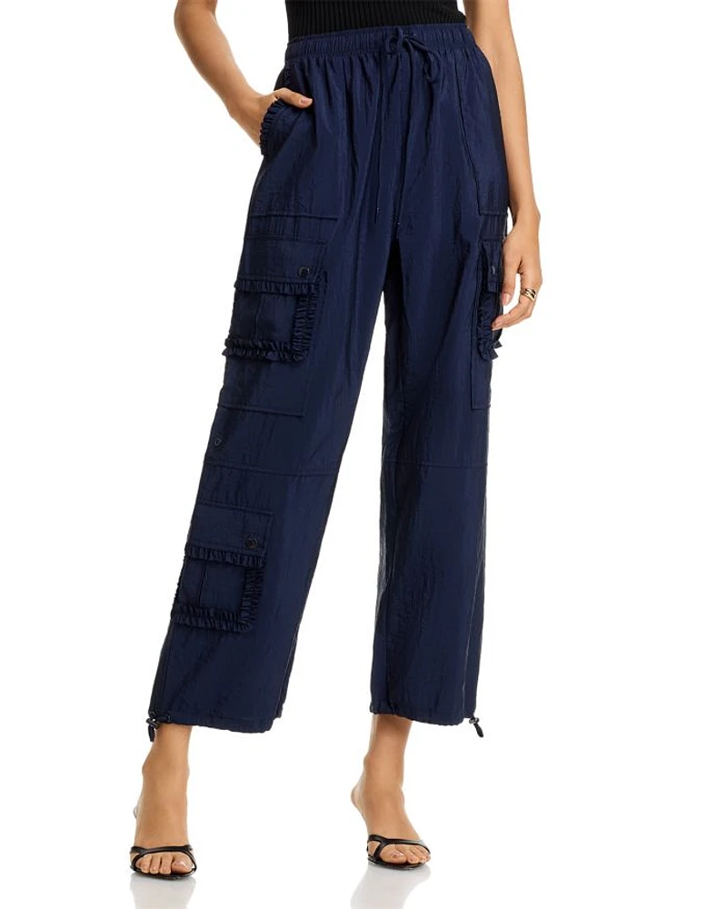 Ruffle Parachute Pants