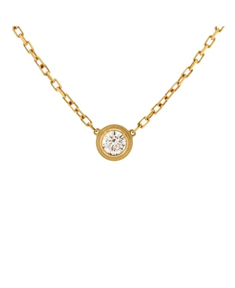 Large D'Amour Pendant Necklace 18K Rose Gold with Diamond