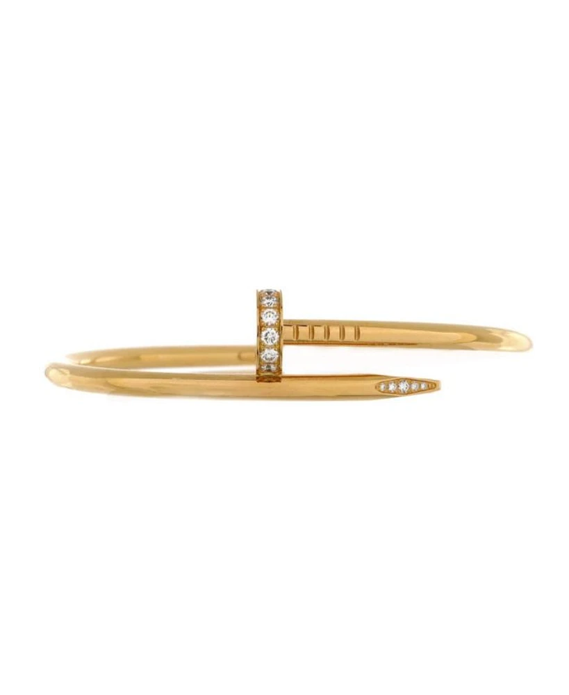 Classic Juste un Clou Bracelet 18K Gold with Diamonds