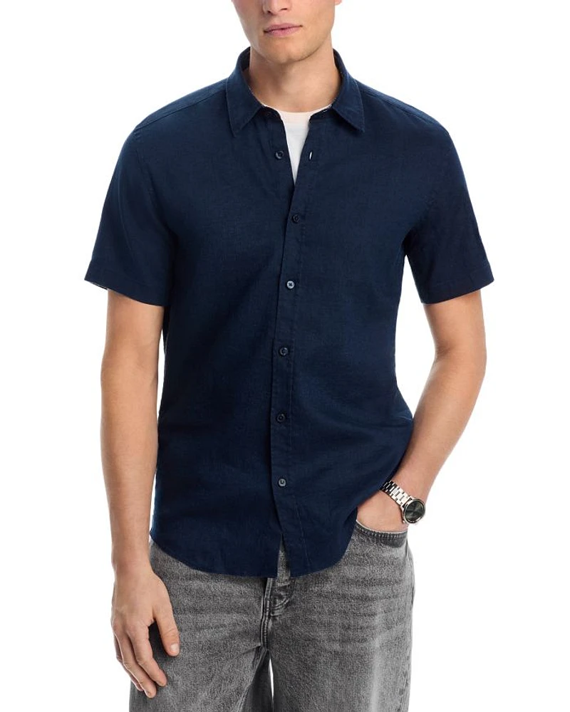 Stretch Linen Roan Slim Fit Shirt