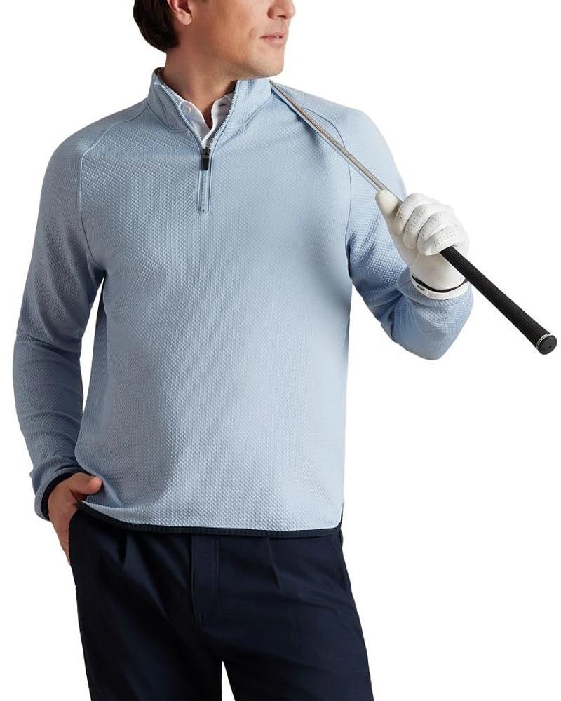 Founders Textured Quarter-Zip Golf Sweater