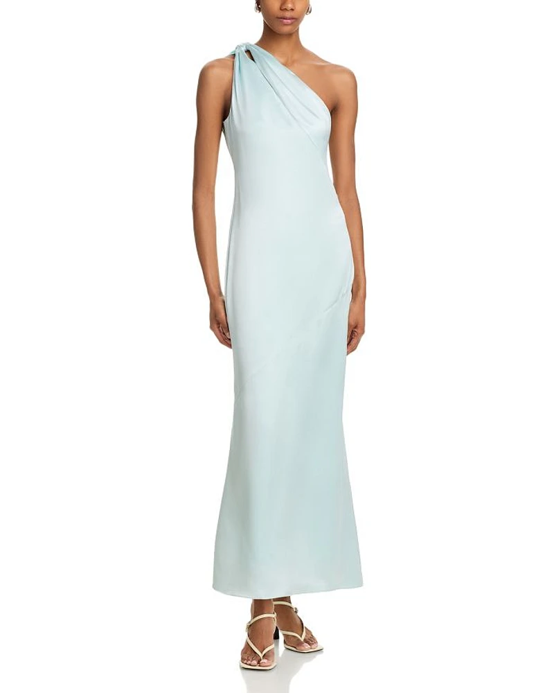 Daniella Satin One Shoulder Dress