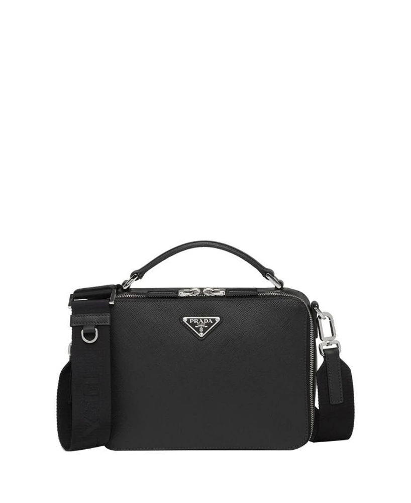 Medium Brique Saffiano Leather Bag