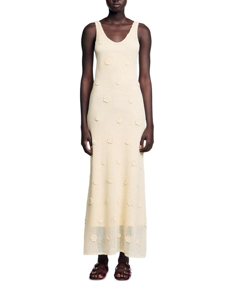 Fish Net Sleeveless Maxi Dress