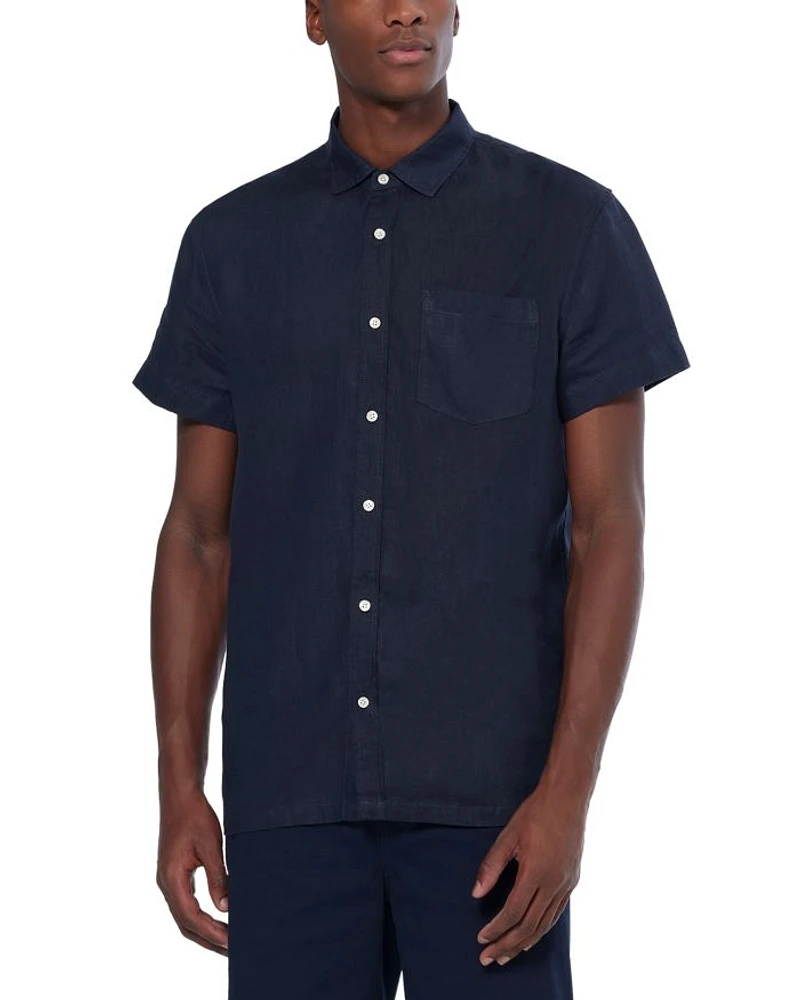 Core Regular Fit Short Sleeve Linen Shirt