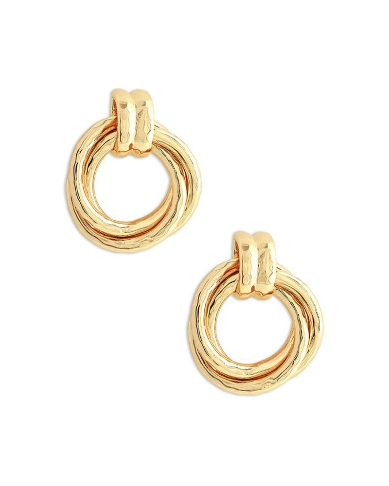 Neptune Triple Ring Drop Earrings