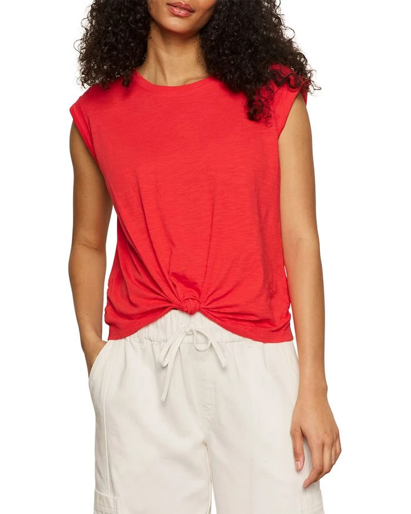 Knotted Hem Muscle Tee