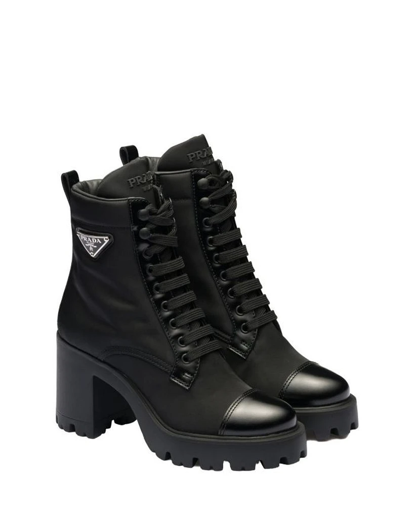 Women's Re-Nylon and Leather Booties