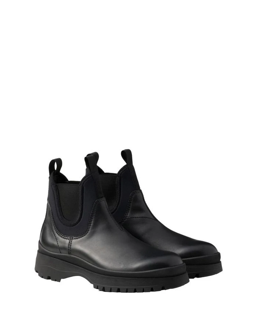 Men's Leather and Stretch Fabric Brixxen Boots