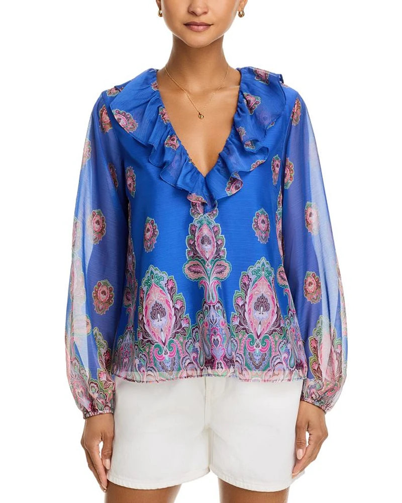 Paisly Chiffon Blouse - Exclusive