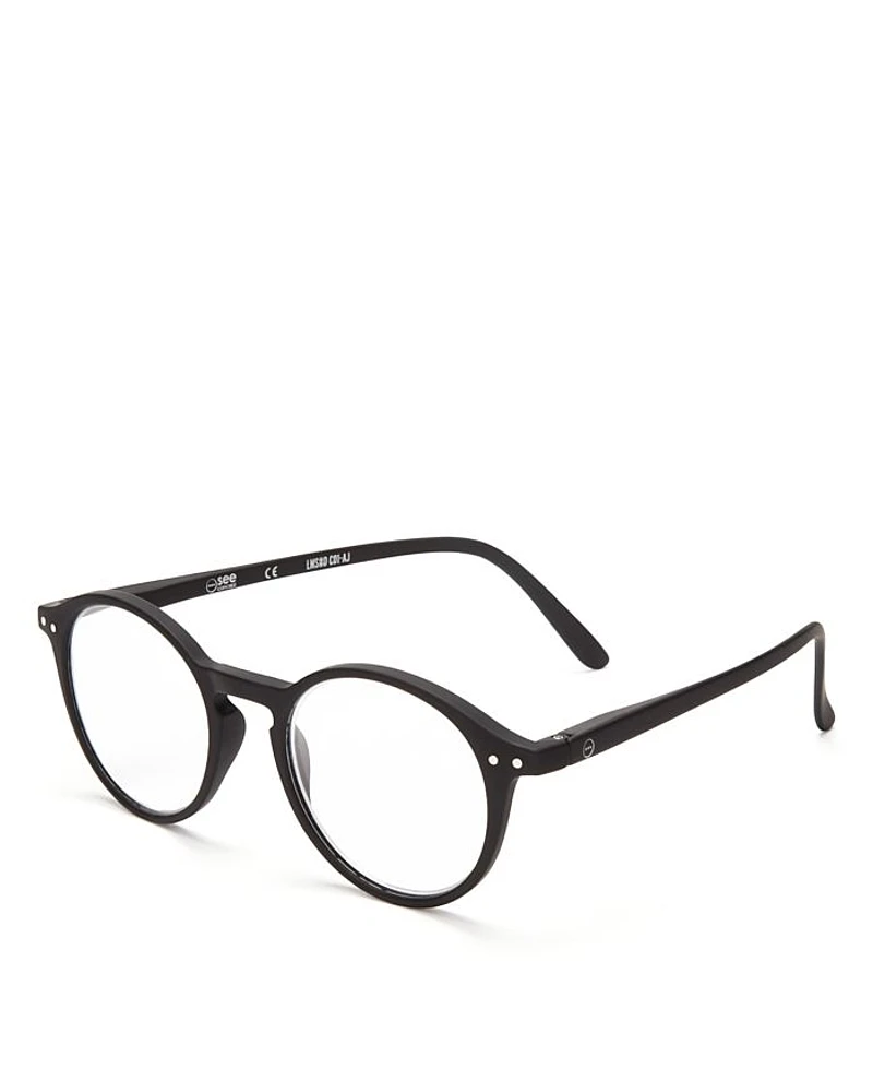 #D Round Reading Glasses, 46mm