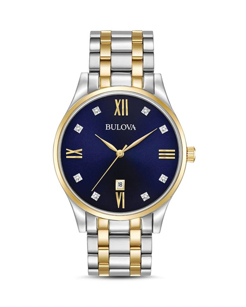 Two-Tone Diamonds Watch, 40mm