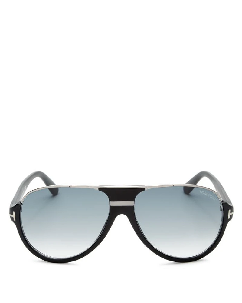 Dimitry Flat Top Aviator Sunglasses, 61mm