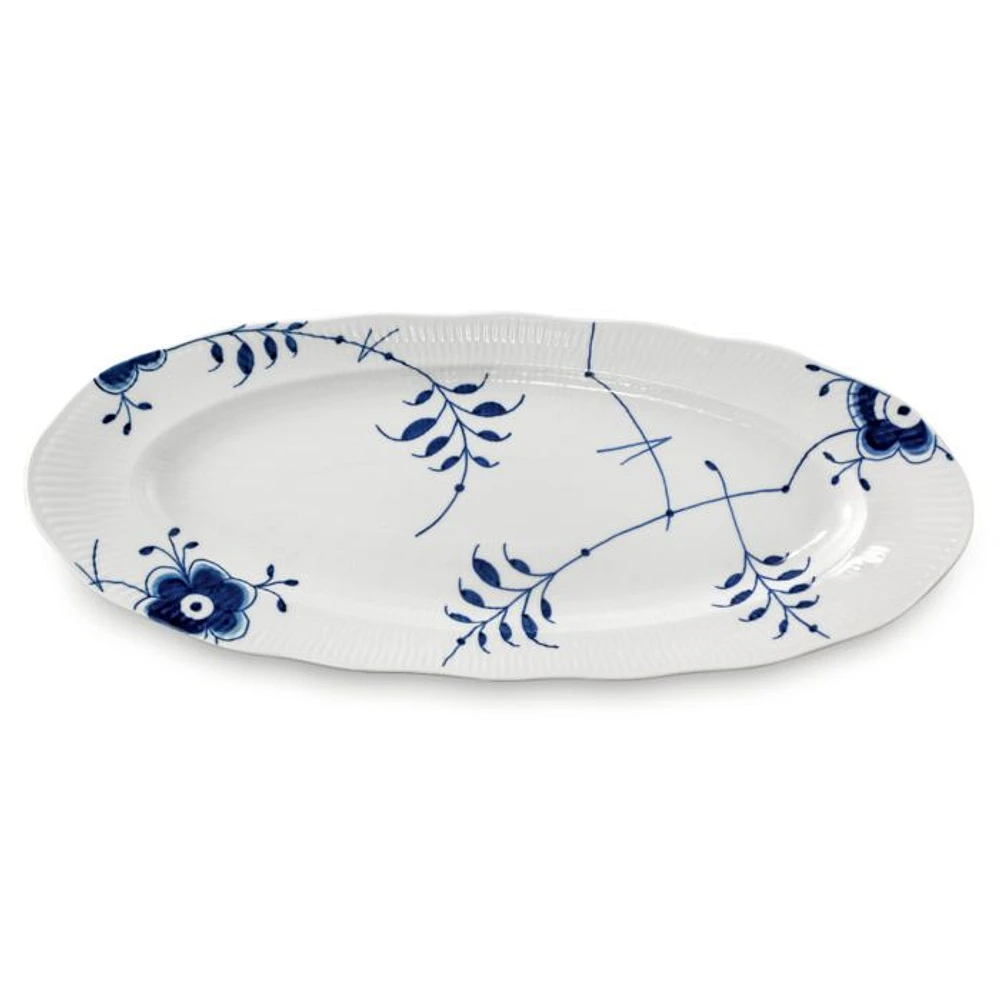 Blue Fluted Mega Fish Platter